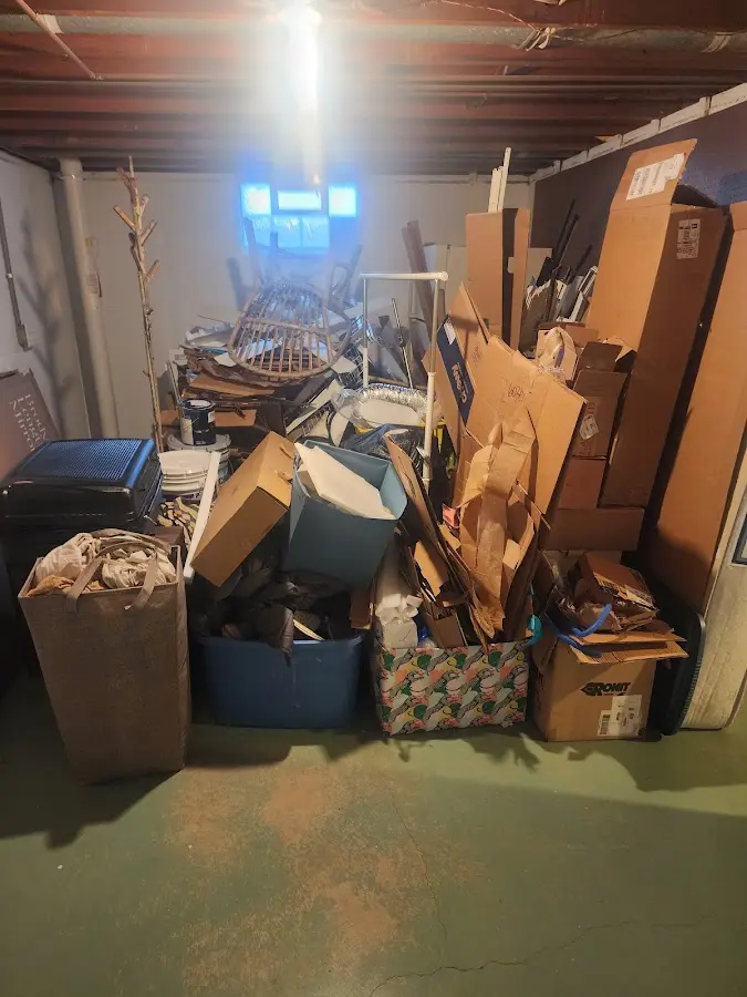 Roll-off dumpster container at job site for 8 Yard Dumpster Rental in Windcrest